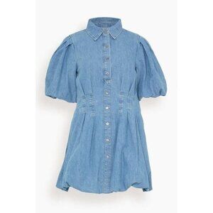 Jonathan Simkhai Blue Ciara Denim Shirt Mini Dress Size 8 - 41671